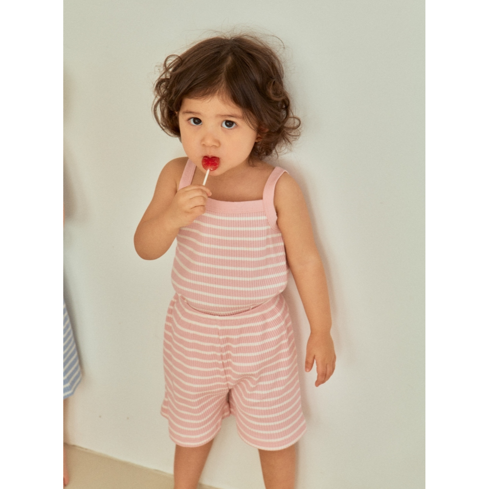 韓國製 撞色夏季室內服套裝 (背心+短褲)-規格圖9