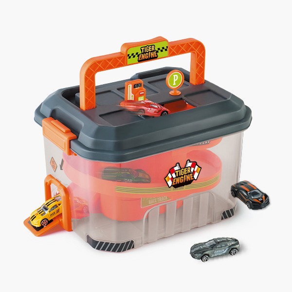 兒童玩具 Minicar Track Case 跑跑車收納盒-細節圖2