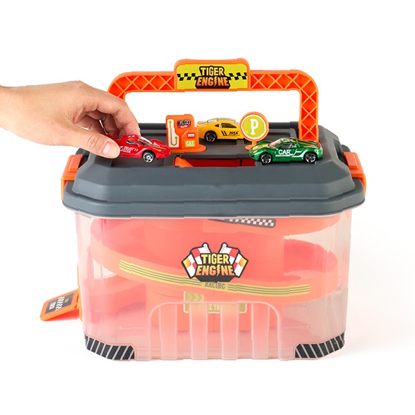 兒童玩具 Minicar Track Case 跑跑車收納盒-細節圖3