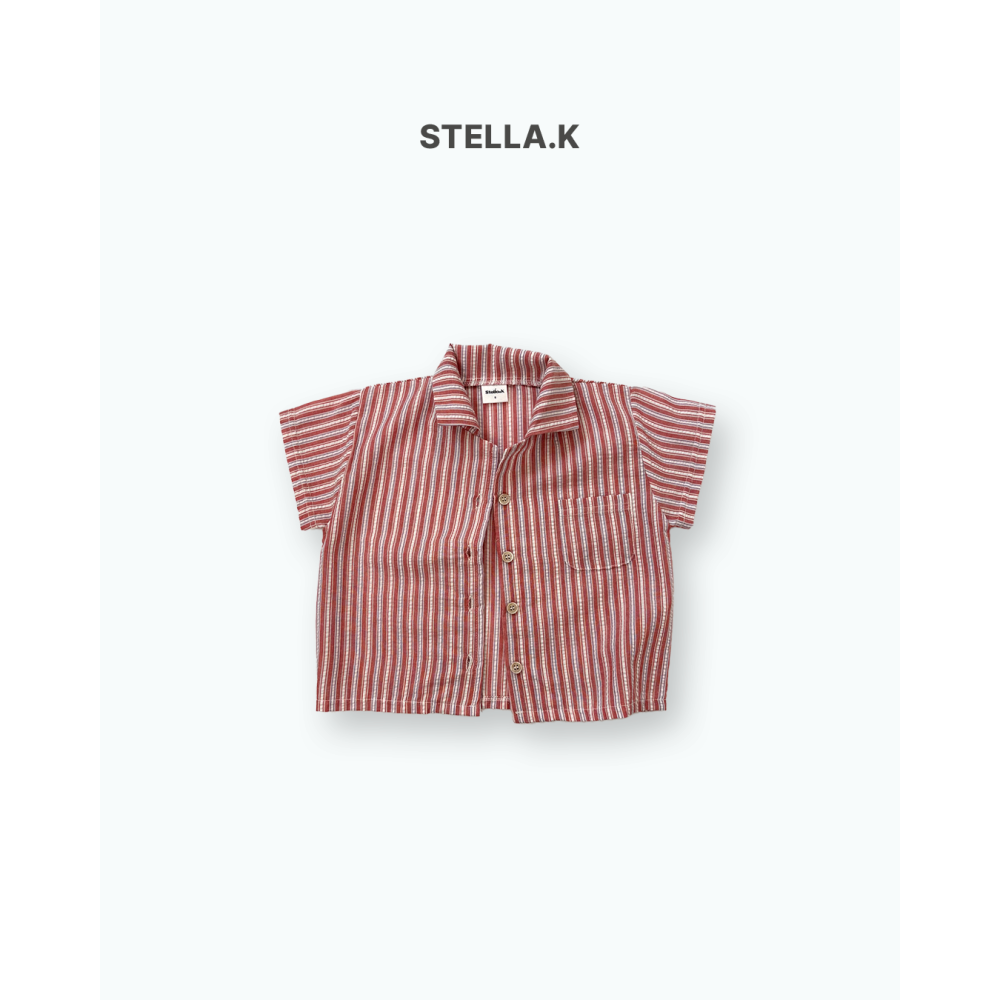 Stellak 上衣 스텔라앤케이 직기단가라셔츠-細節圖5