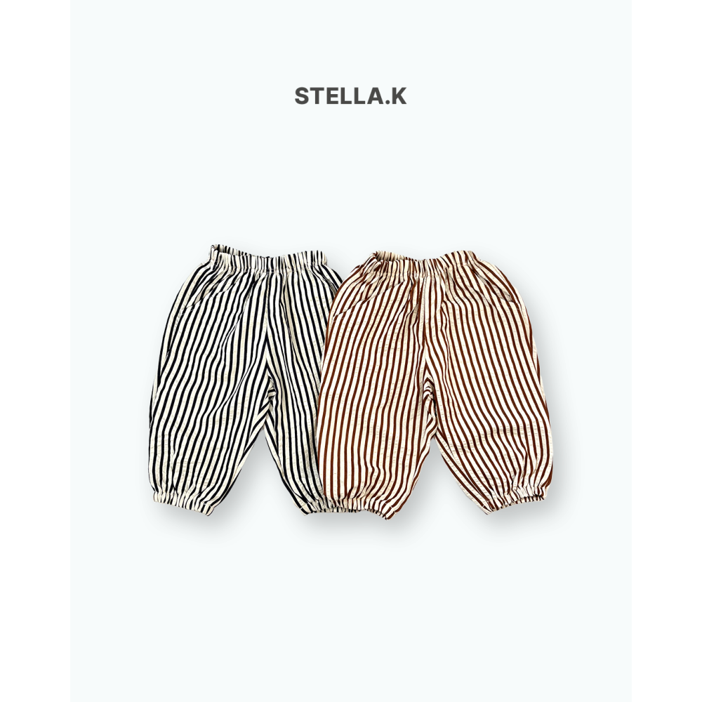Stellak 褲子 스텔라앤케이 세로줄조거팬츠-細節圖3
