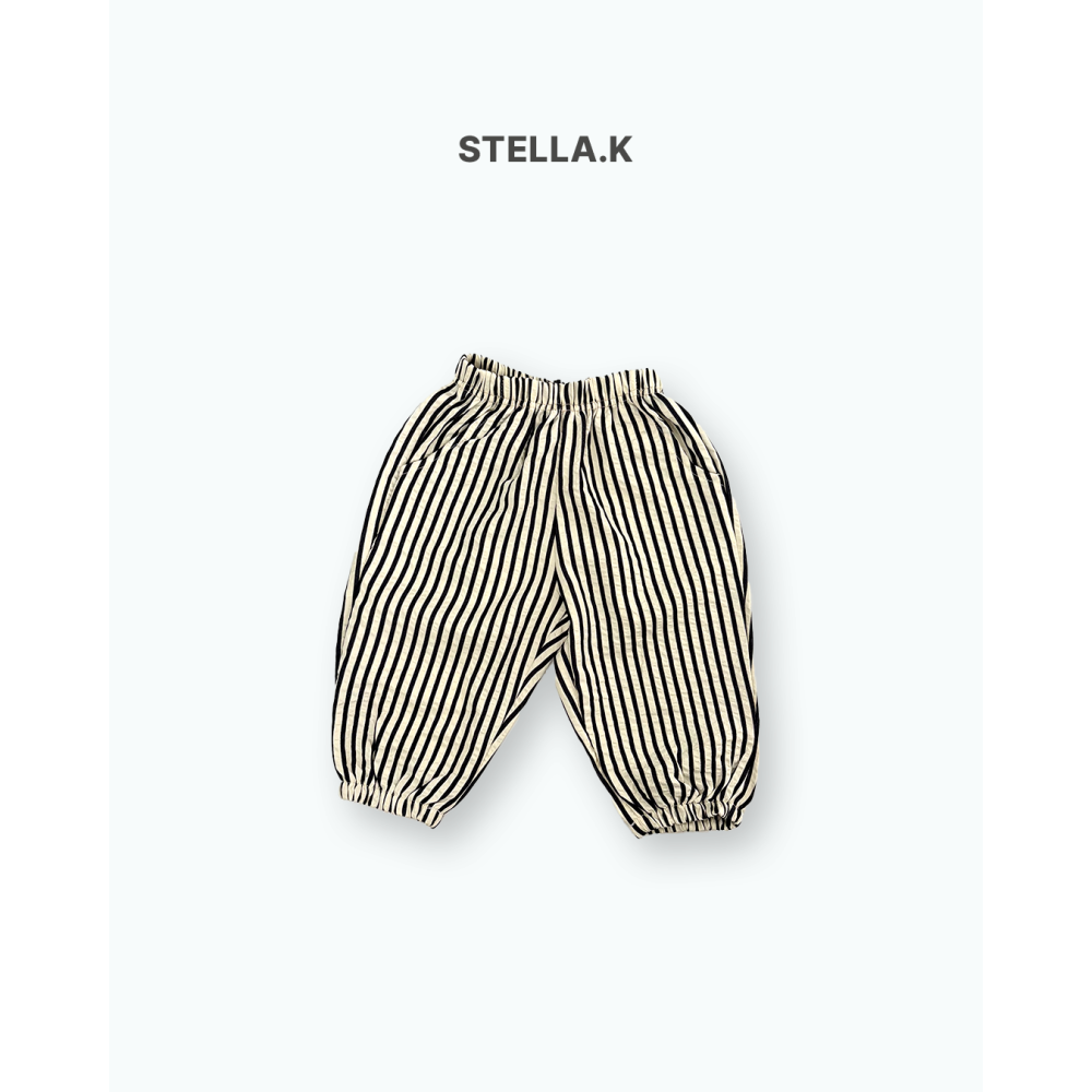 Stellak 褲子 스텔라앤케이 세로줄조거팬츠-細節圖4