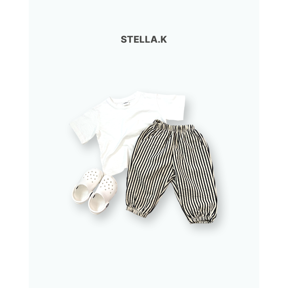 Stellak 褲子 스텔라앤케이 세로줄조거팬츠-細節圖6