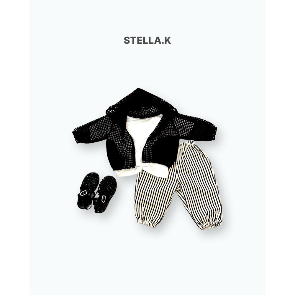 Stellak 褲子 스텔라앤케이 세로줄조거팬츠-細節圖7