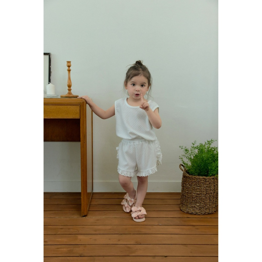 Stellak 套裝 背心+褲子 스텔라앤케이 레이스조끼세트-細節圖3