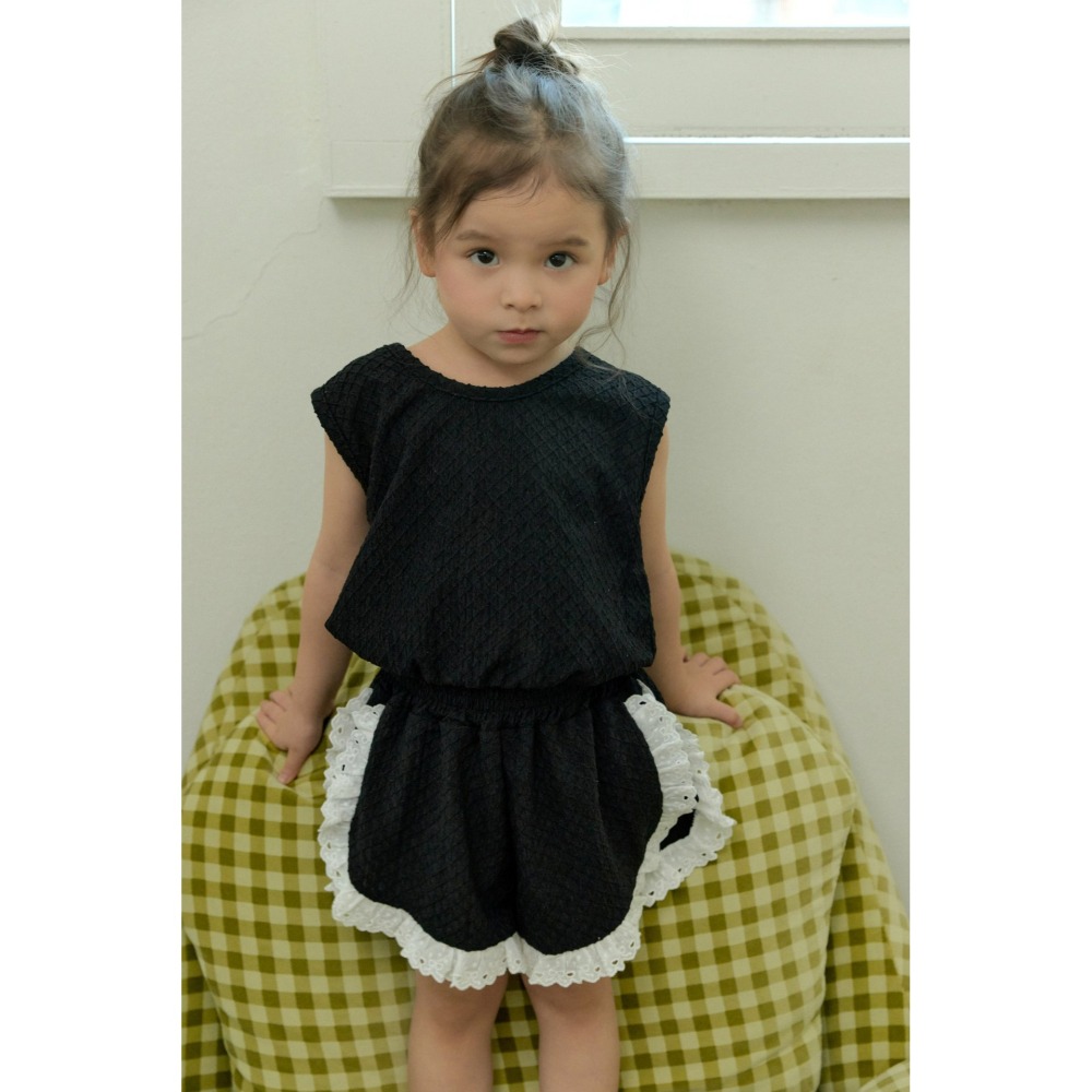 Stellak 套裝 背心+褲子 스텔라앤케이 레이스조끼세트-細節圖4