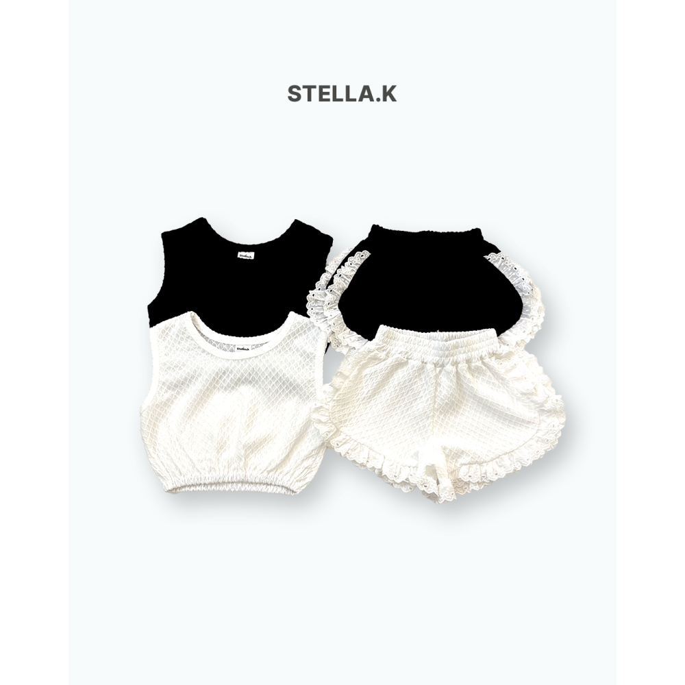 Stellak 套裝 背心+褲子 스텔라앤케이 레이스조끼세트-細節圖6