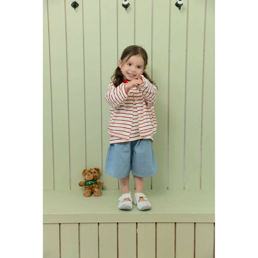 Stellak 褲子 스텔라앤케이 데님숏팬츠-細節圖3