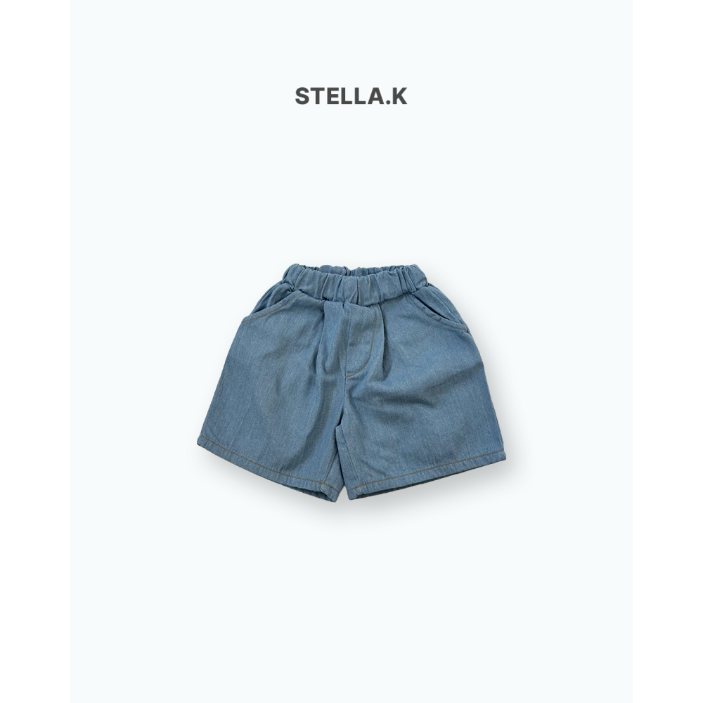 Stellak 褲子 스텔라앤케이 데님숏팬츠-細節圖6