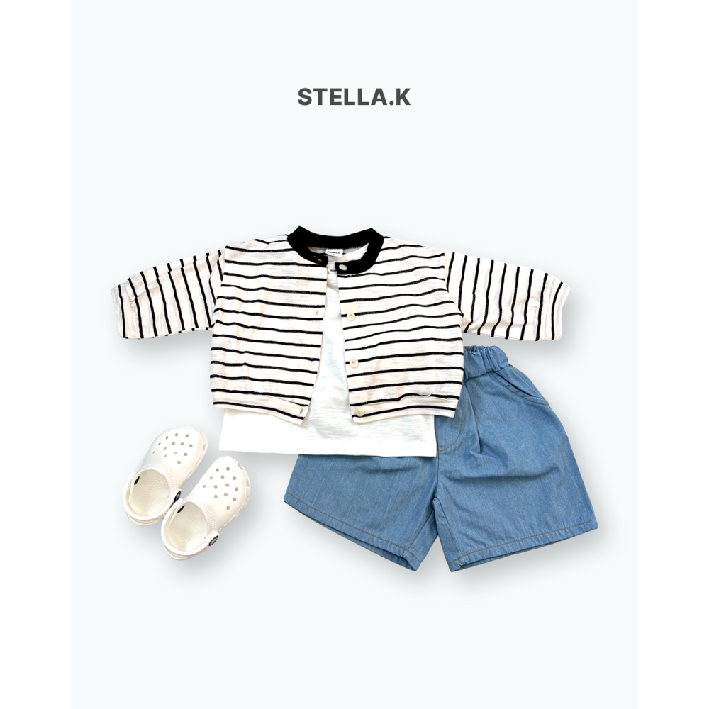 Stellak 褲子 스텔라앤케이 데님숏팬츠-細節圖7