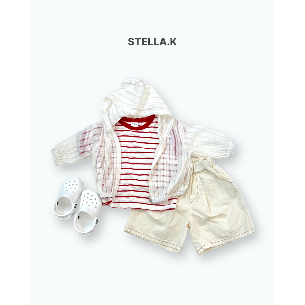 Stellak 上衣 스텔라앤케이 단가라배색티-細節圖4