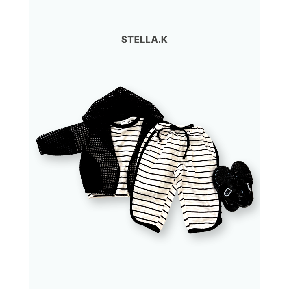 Stellak 上衣 스텔라앤케이 단가라배색티-細節圖11