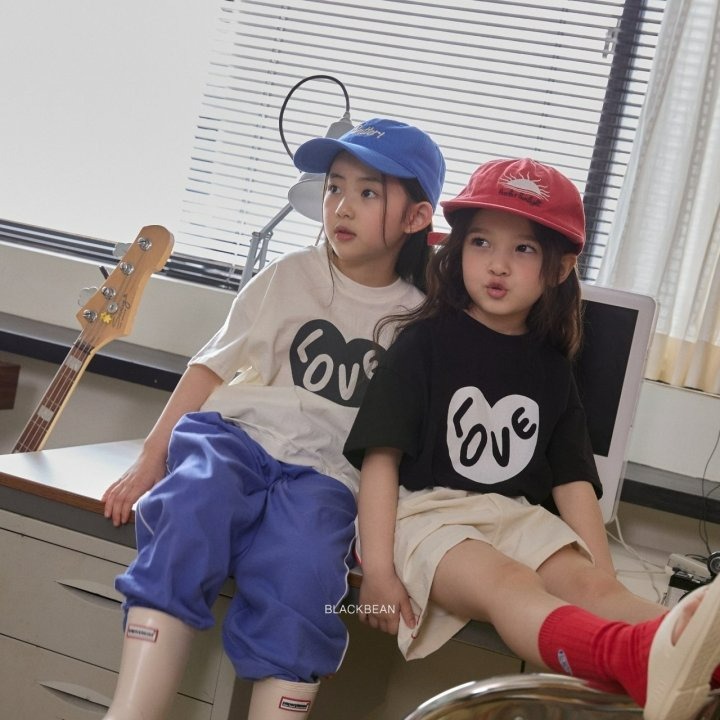 Blackbean 上衣 블랙빈 하트티-細節圖2