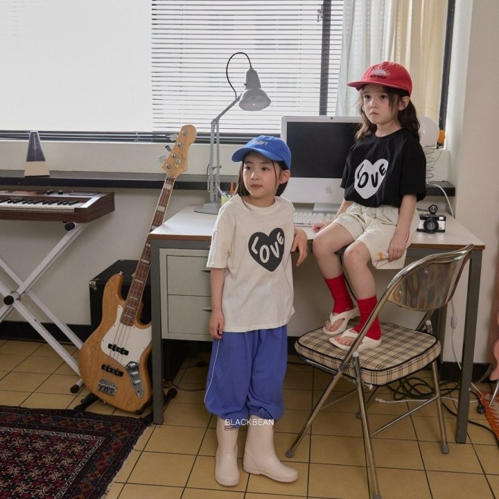 Blackbean 上衣 블랙빈 하트티-細節圖5