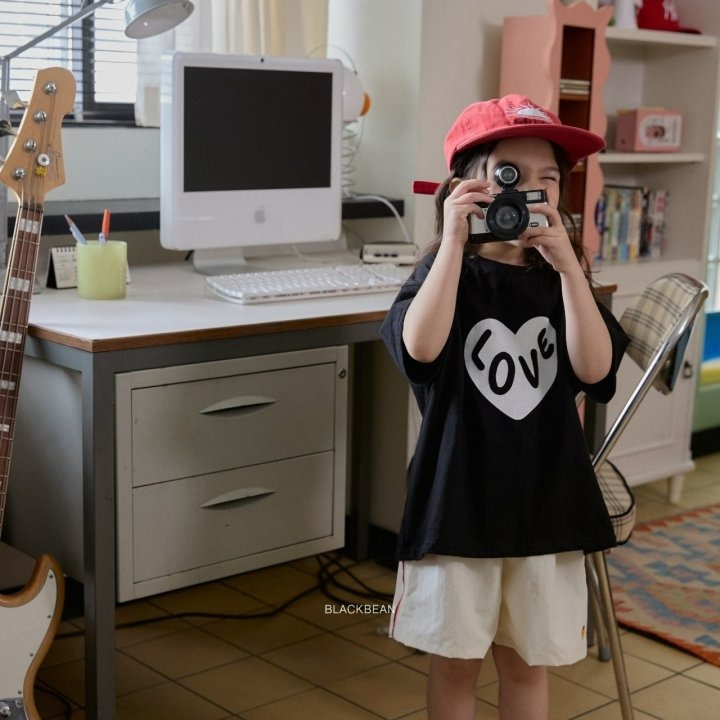 Blackbean 上衣 블랙빈 하트티-細節圖6