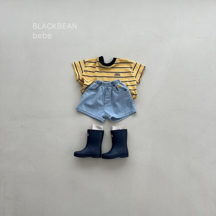Blackbean 褲子 블랙빈 플레이베베청팬츠-細節圖5