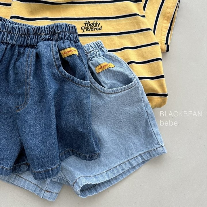 Blackbean 褲子 블랙빈 플레이베베청팬츠-細節圖9