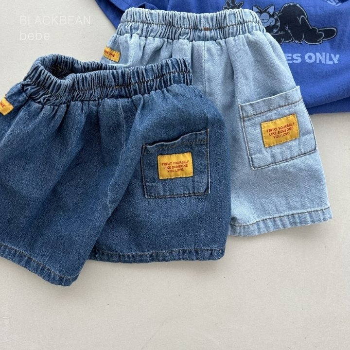 Blackbean 褲子 블랙빈 플레이베베청팬츠-細節圖10