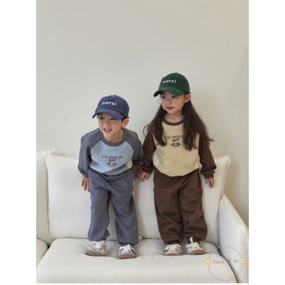 ⚡️Dana 選物⚡️韓版兄妹裝拚色套裝-細節圖2