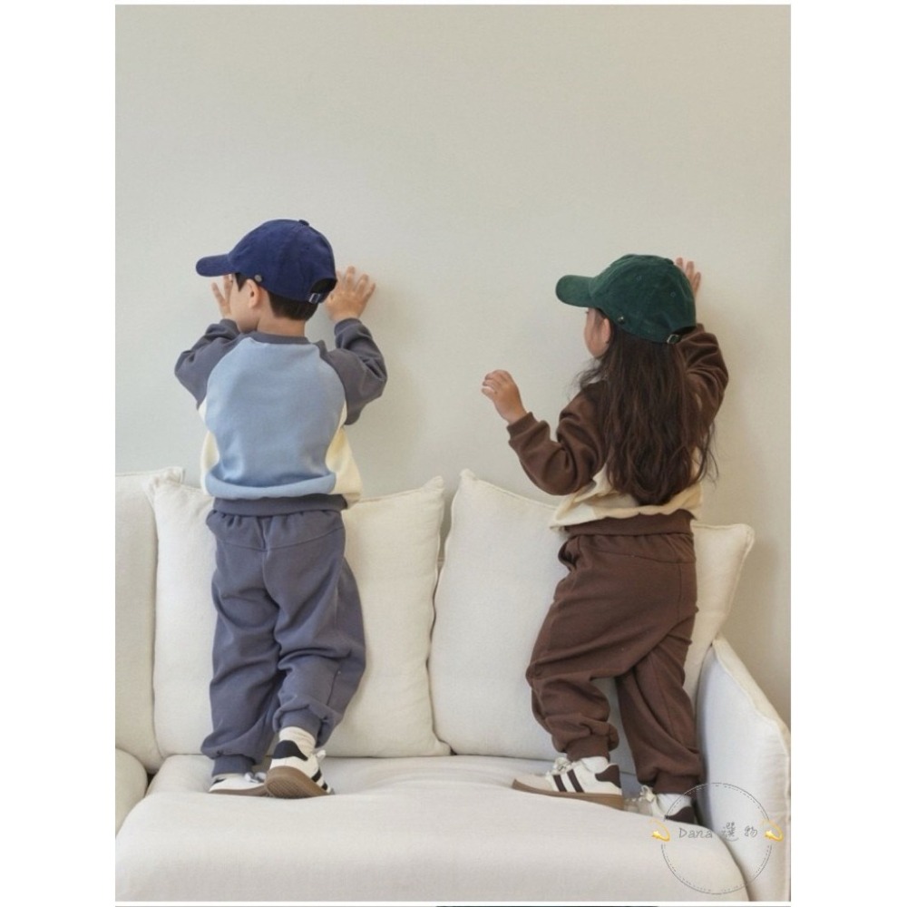 ⚡️Dana 選物⚡️韓版兄妹裝拚色套裝-細節圖3