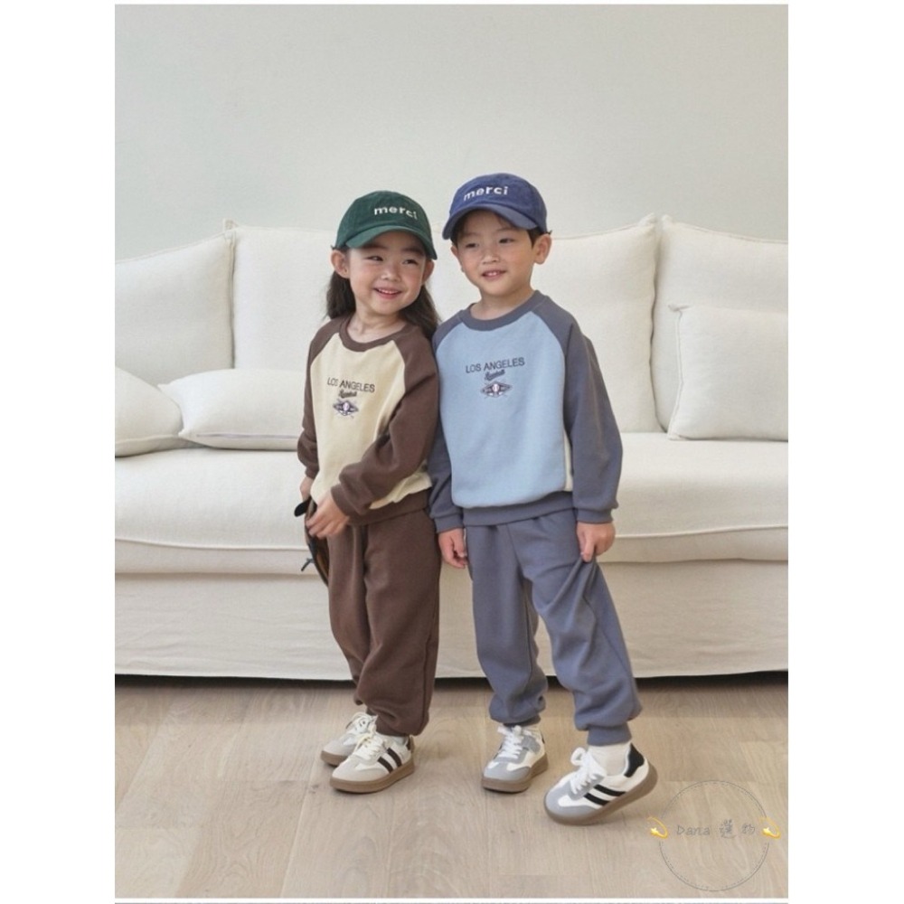 ⚡️Dana 選物⚡️韓版兄妹裝拚色套裝-細節圖4