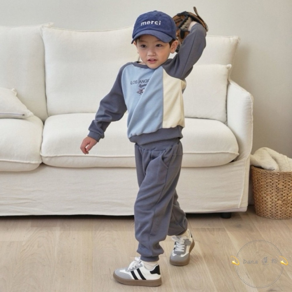 ⚡️Dana 選物⚡️韓版兄妹裝拚色套裝-細節圖5