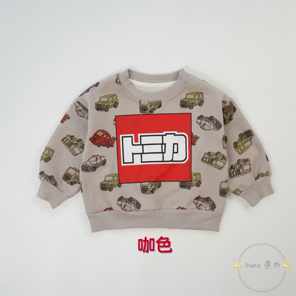 ⚡️Dana 選物⚡️新款日式滿版汽車印花圓領上衣-規格圖5