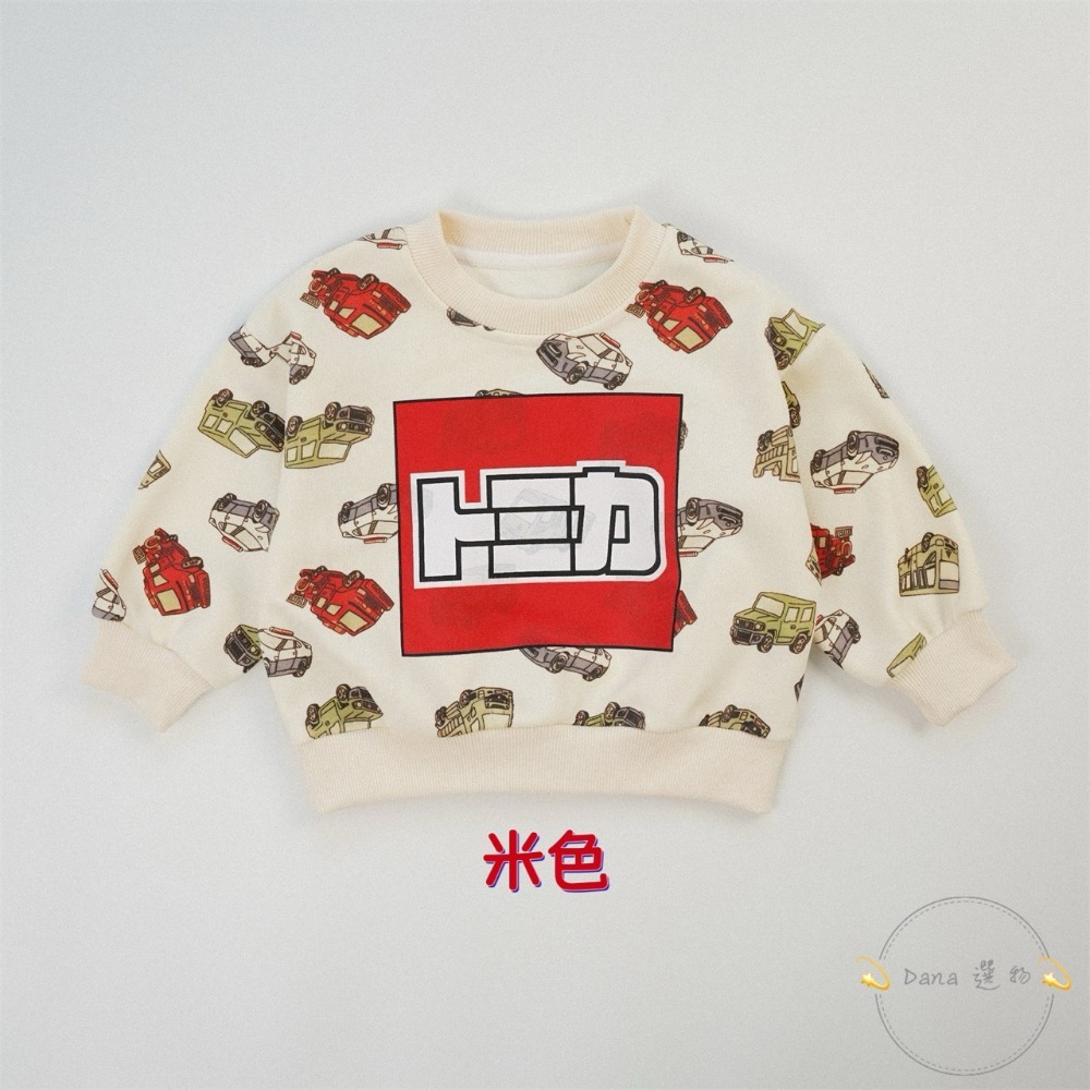 ⚡️Dana 選物⚡️新款日式滿版汽車印花圓領上衣-規格圖5