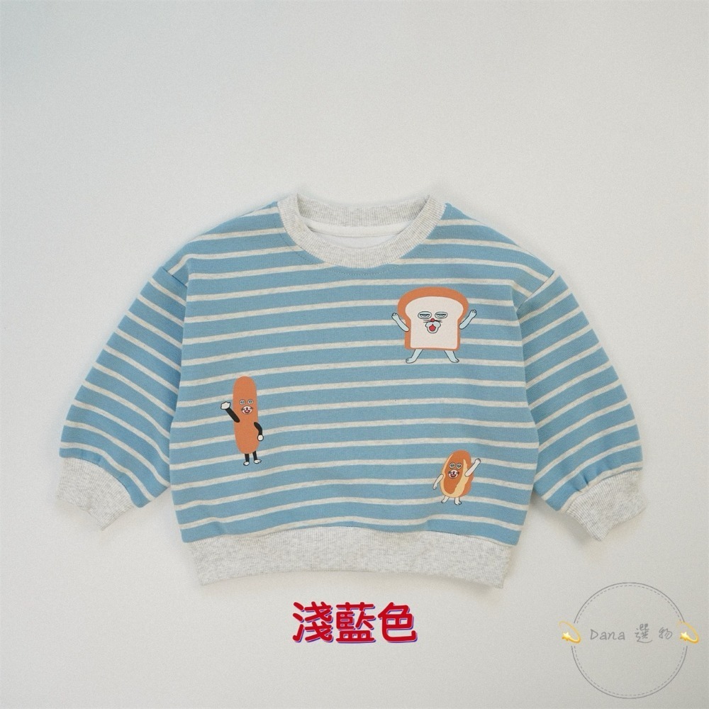 ⚡️Dana 選物⚡️新款條紋麵包圓領上衣-規格圖5