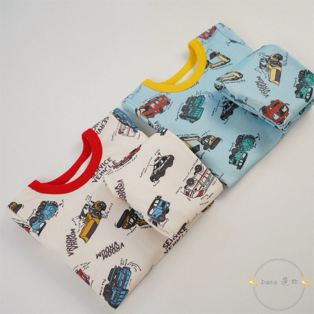 ⚡️Dana 選物⚡️秋冬滿版工程車家居服睡衣套裝-細節圖4
