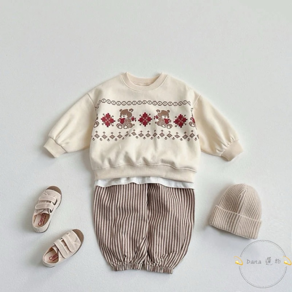 ⚡️Dana 選物⚡️兒童條紋燈籠褲-細節圖3