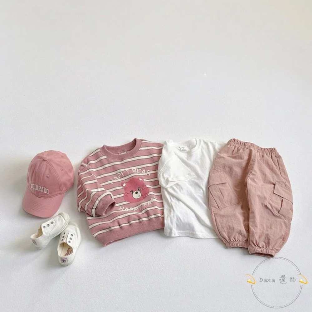 ⚡️Dana 選物⚡️韓國兒童大口袋純色工裝褲-細節圖4