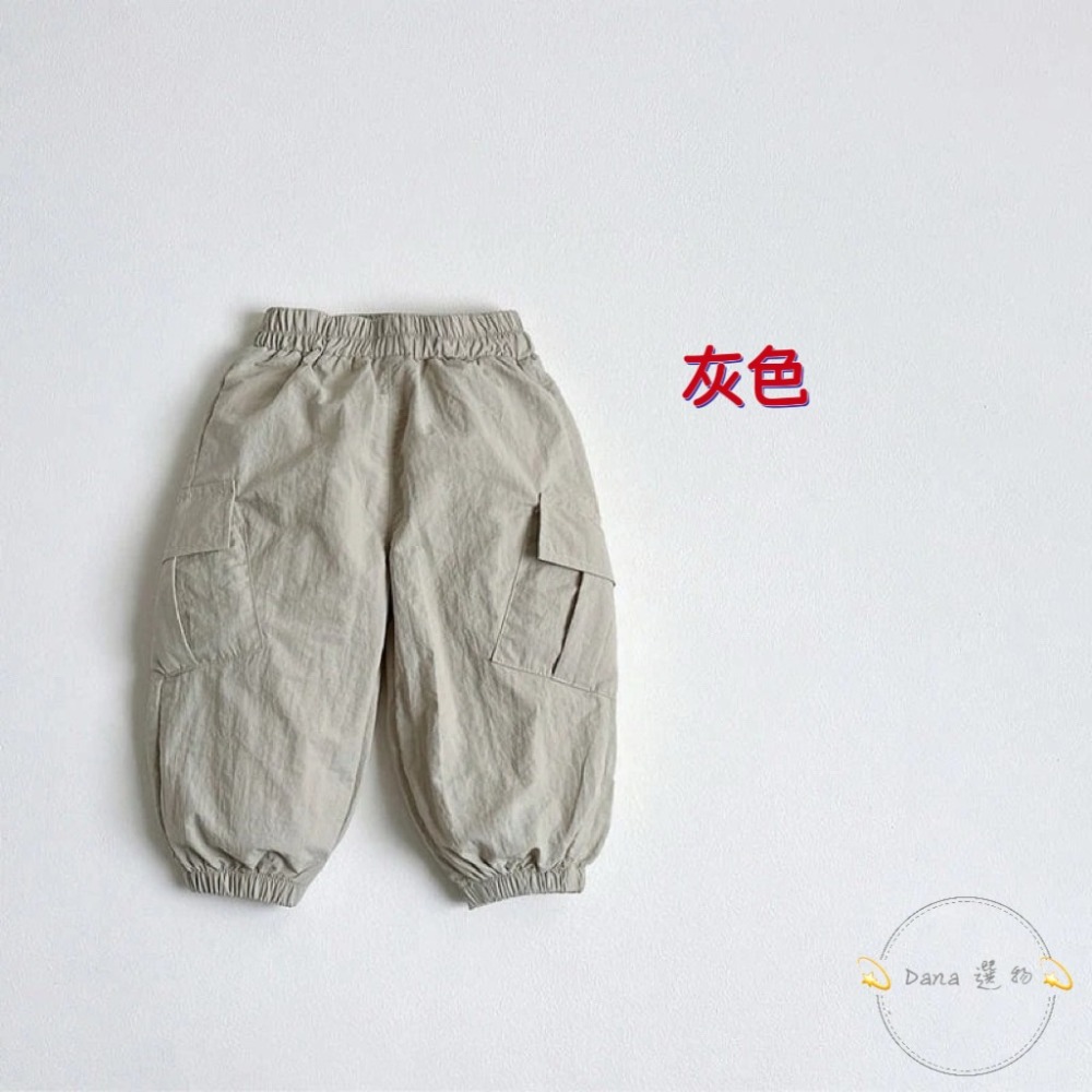 ⚡️Dana 選物⚡️韓國兒童大口袋純色工裝褲-規格圖5