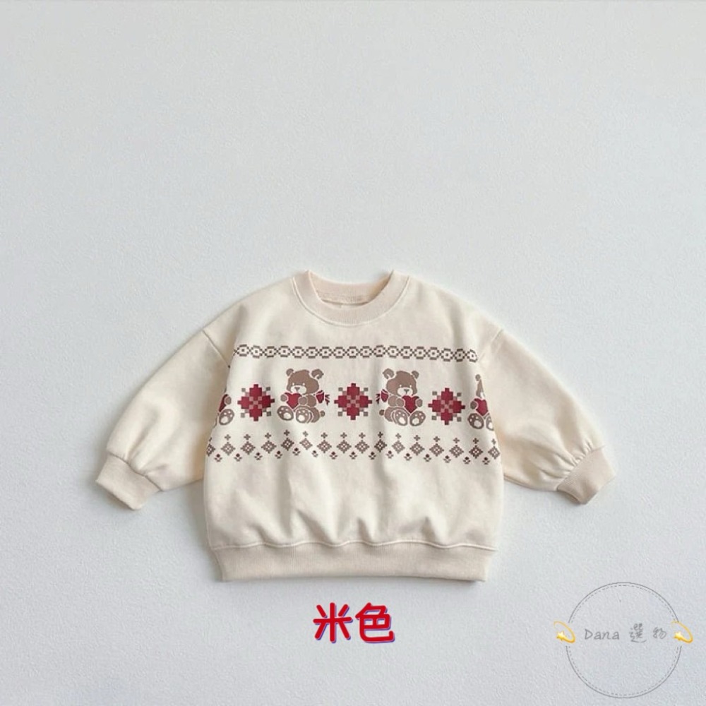 ⚡️Dana 選物⚡️卡通聖誕印花寬鬆上衣-規格圖5