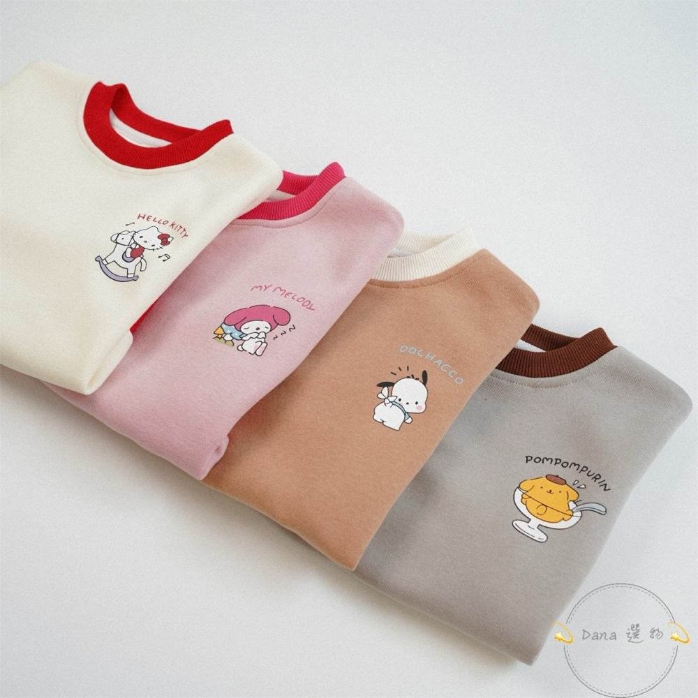 ⚡️Dana 選物⚡️可愛卡通印花圓領上衣-細節圖3