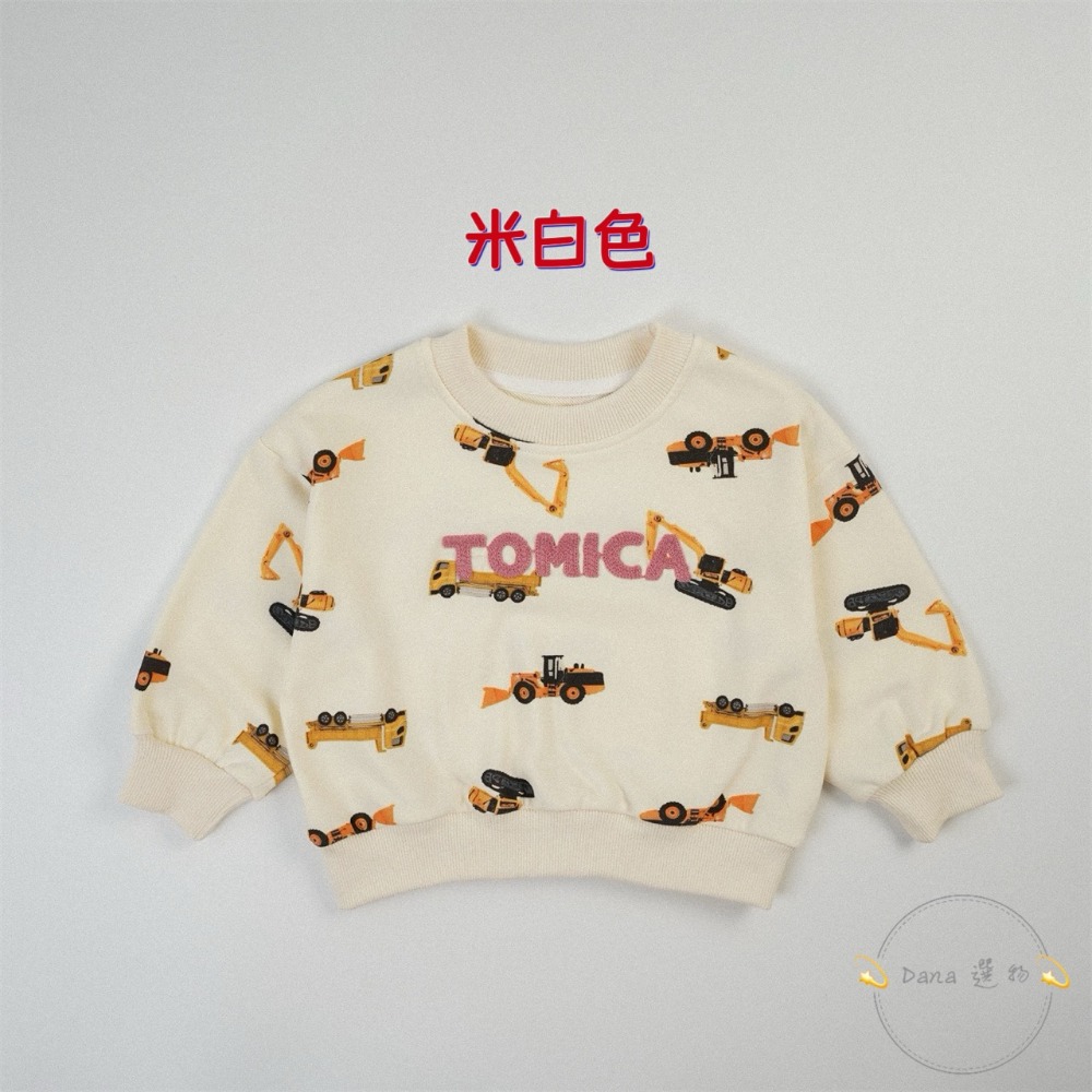 ⚡️Dana 選物⚡️日式滿版工程車消防車警車救護車上衣-規格圖5