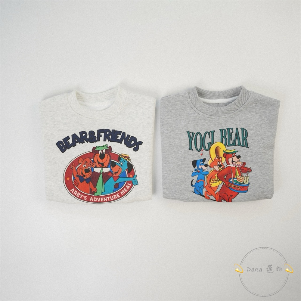 ⚡️Dana 選物⚡️卡通字母寬鬆圓領上衣-細節圖3