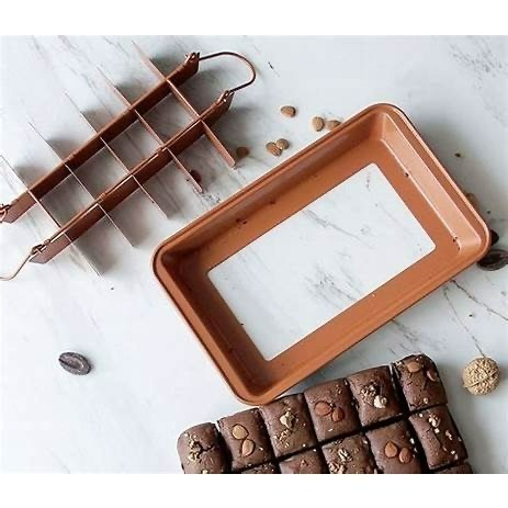 焙蒂絲 18格 方格布朗尼模 活動底 活底蛋糕模 布朗尼模具 BP6825-細節圖2