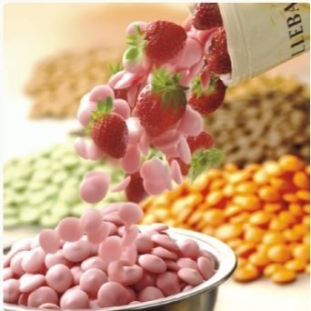 嘉麗寶 草莓風味巧克力鈕扣 調溫巧克力鈕扣 CALLEBAUT 500g分裝-細節圖2