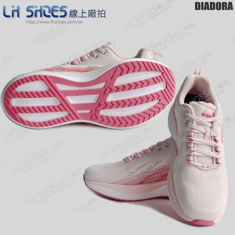 B品 DIADORA 寬楦 運動鞋 女鞋 粉 CM25.5 (DA33701)-細節圖2