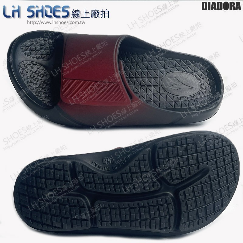 B品 DIADORA 可調整 拖鞋 男鞋 紅 CM25/CM26 (DA0002)-細節圖2
