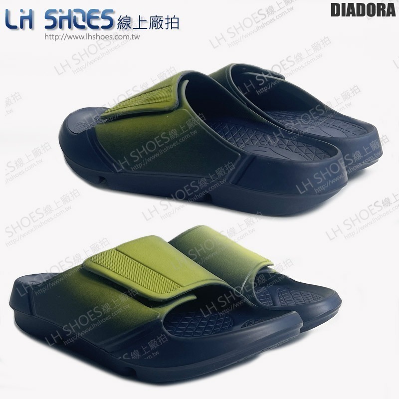 DIADORA 可調整 男 拖鞋 橄欖綠 CM 26 (0001) 瑕疵特價-細節圖3