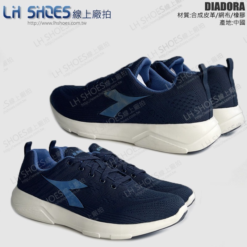 B品 DIADORA 運動鞋 男鞋 藍/白 US9.5/CM28 (DA176885-C9629)-細節圖3