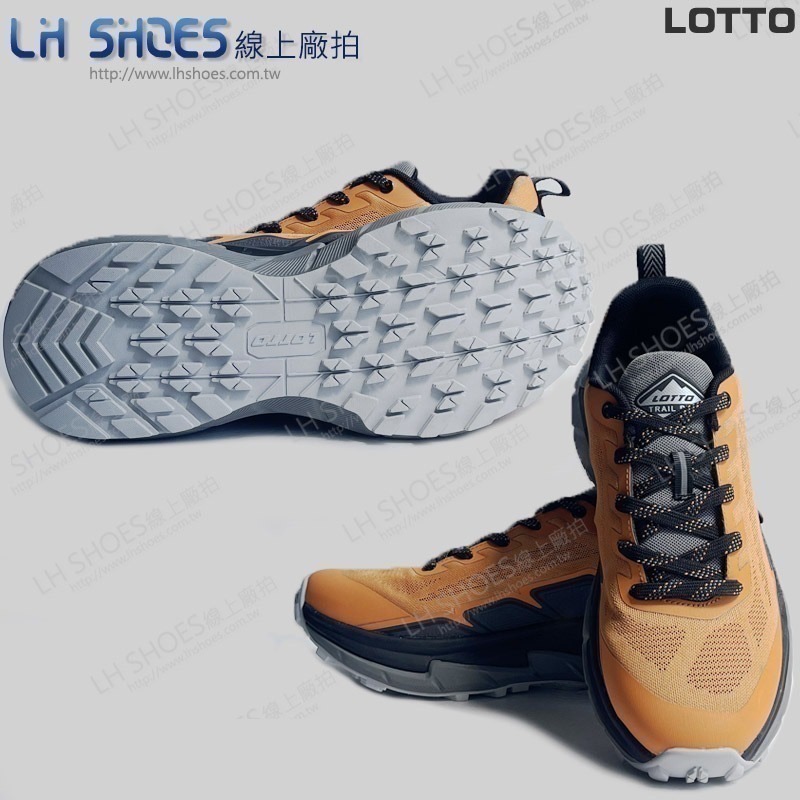 LOTTO 男 越野鞋 桔黑 CM 26 (8463) 瑕疵特價-細節圖2