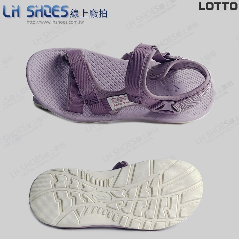 LOTTO 織帶 女 運動涼鞋 梅紫 CM 24 (5543) 瑕疵特價-細節圖2