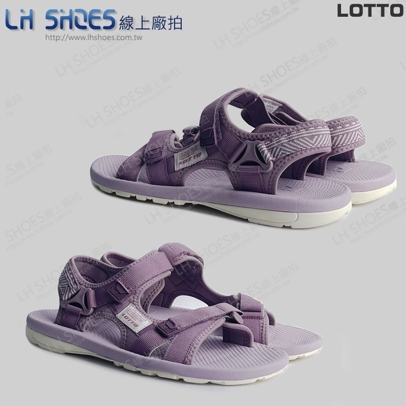 LOTTO 織帶 女 運動涼鞋 梅紫 CM 24 (5543) 瑕疵特價-細節圖3