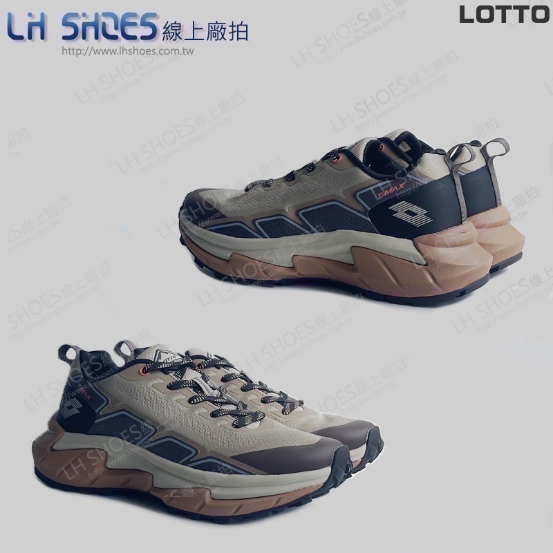 LOTTO 男 越野鞋 卡其/黑 CM 25.5/26 (8461) 瑕疵特價-細節圖3