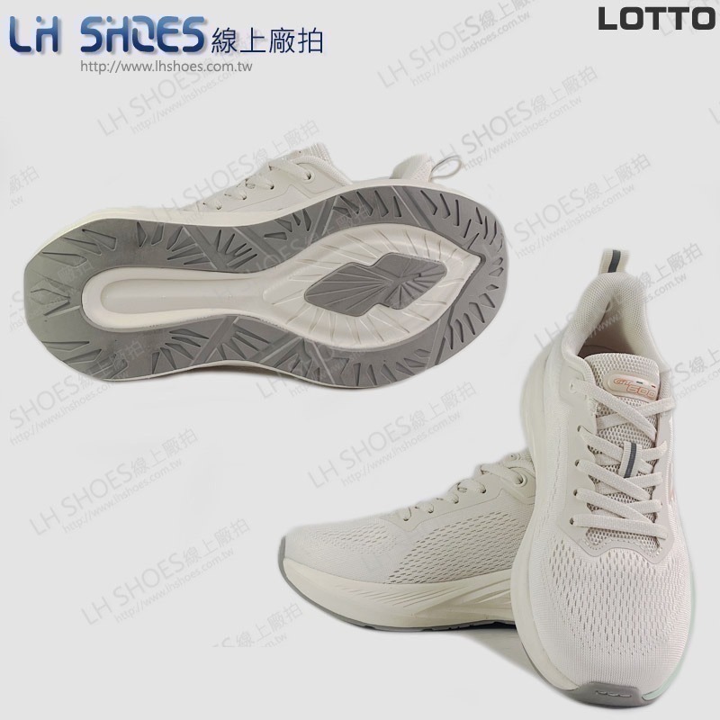 LOTTO 女 運動鞋 燕麥米 CM 23/23.5/24/24.5/25 (9601) 瑕疵特價-細節圖3