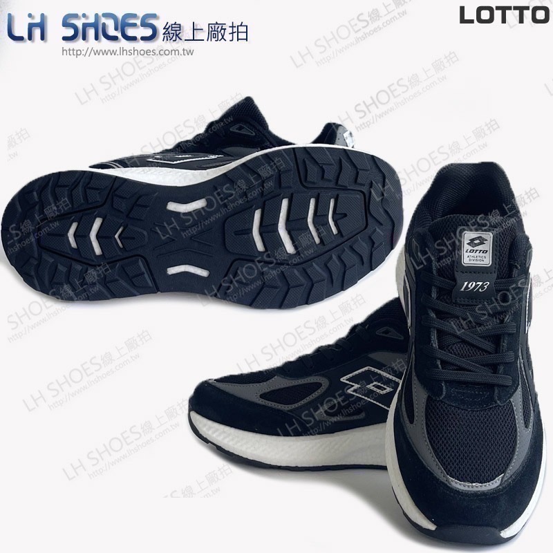 LOTTO 寬楦 運動鞋 女鞋 黑 CM 23/25.5 (LT8710)-細節圖3