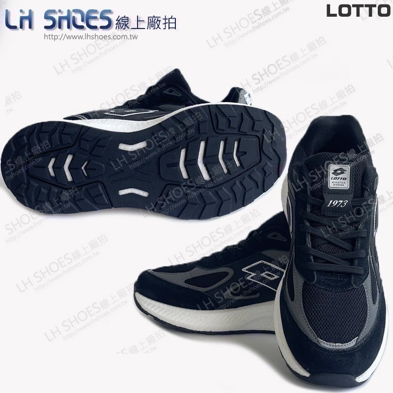 LOTTO 寬楦 運動鞋 女鞋 黑 CM 23/23.5/25.5 (8710)-細節圖3